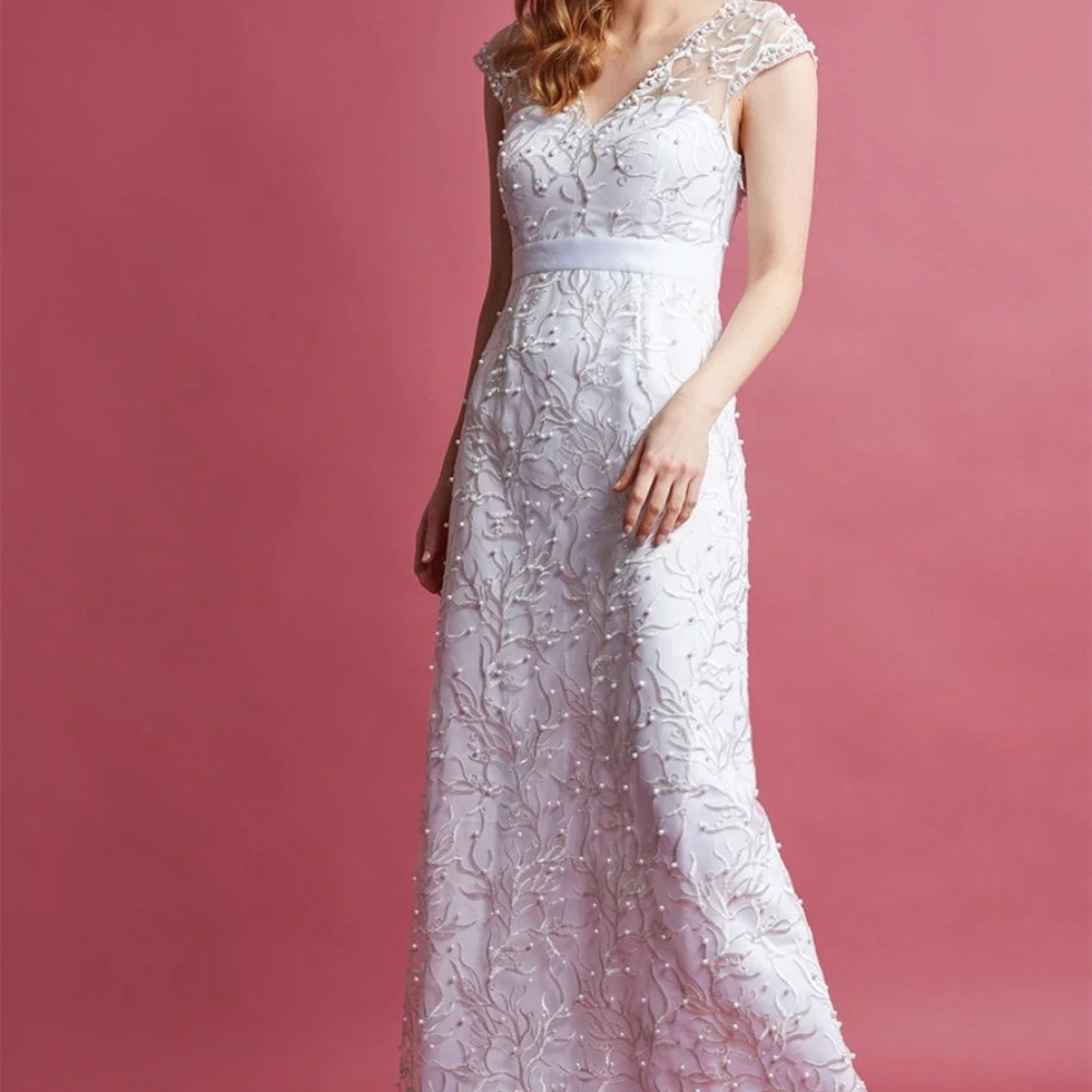 Modcloth NWT Romantic Revelries Maxi Wedding Dress - Picture 1 of 6